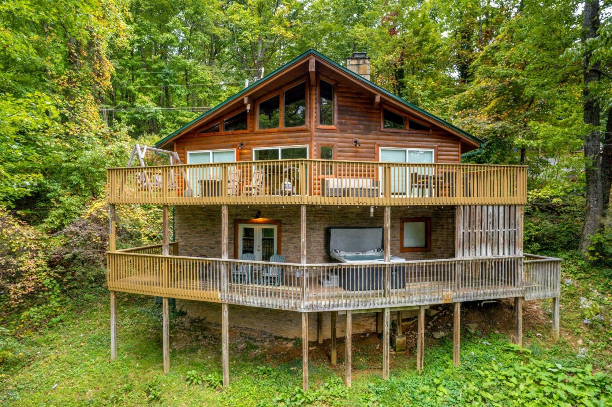 Grand Ole Chalet - Mt Viewsfireplacefirepitarcade Gatlinburg Kültér fotó